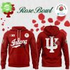 Indiana Hoosiers football helmet 2026 Rose Bowl Hoodie-White