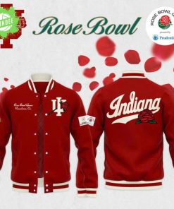 Indiana Hoosiers football helmet 2026 Rose Bowlv BASEBALL JACKET