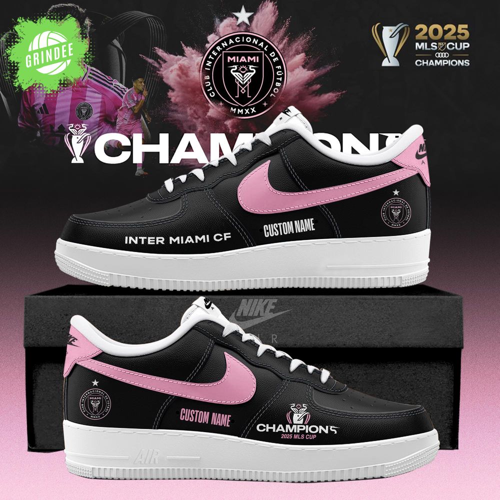Inter Miami CF 2025 MLS Cup Champions AF1 Sneaker Inter Miami CF 2025 MLS Cup Champions AF1 Sneaker