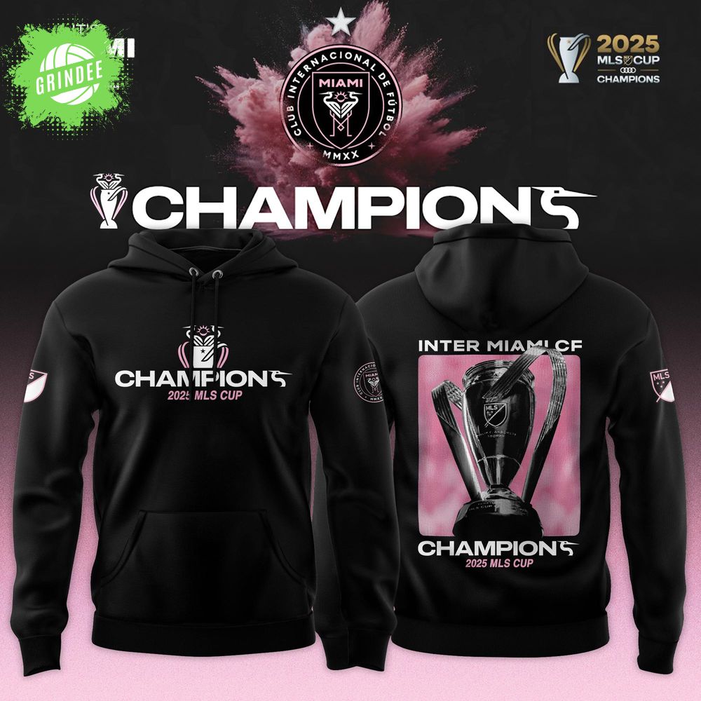Inter Miami CF 2025 MLS Cup Champions Limited Hoodie Inter Miami CF 2025 MLS Cup Champions Limited Hoodie