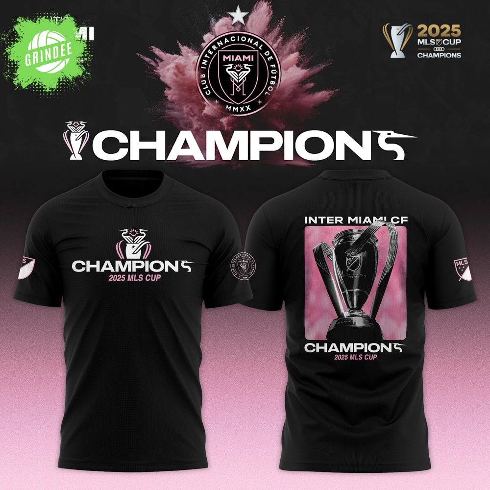 Inter Miami CF 2025 MLS Cup Champions Limited T-Shirt Inter Miami CF 2025 MLS Cup Champions Limited T-Shirt