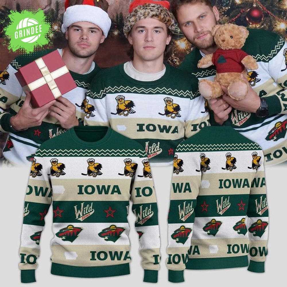 Iowa Wild Tastefully Tacky Holiday Sweater 2025 Iowa Wild Tastefully Tacky Holiday Sweater 2025