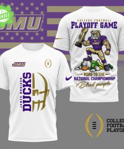 James Madison Dukes | Premium NCAA College Football Playoff Game 3D Shirt