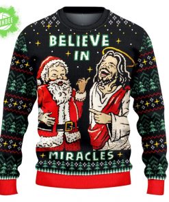 Jesus Believe In Miracle Ugly Christmas Sweater