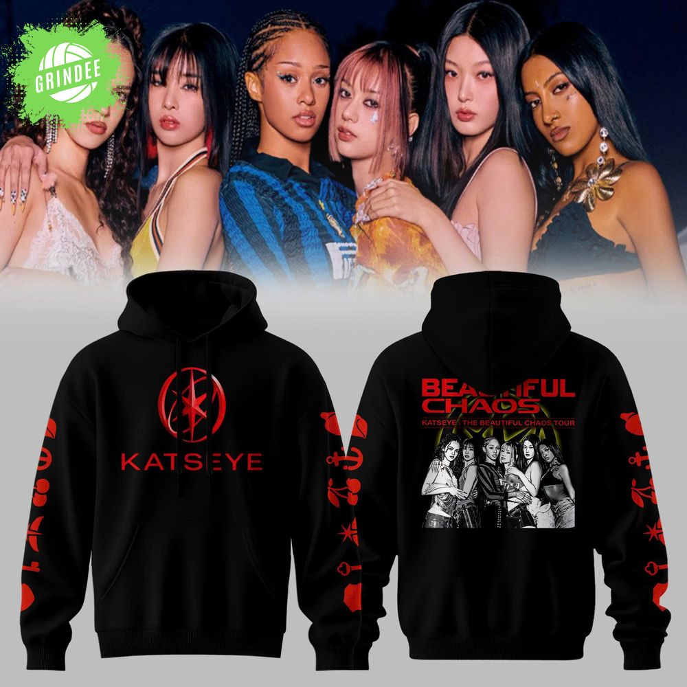 KATSEYE “Beautiful Chaos” Tour Black Hoodie KATSEYE “Beautiful Chaos” Tour Black Hoodie