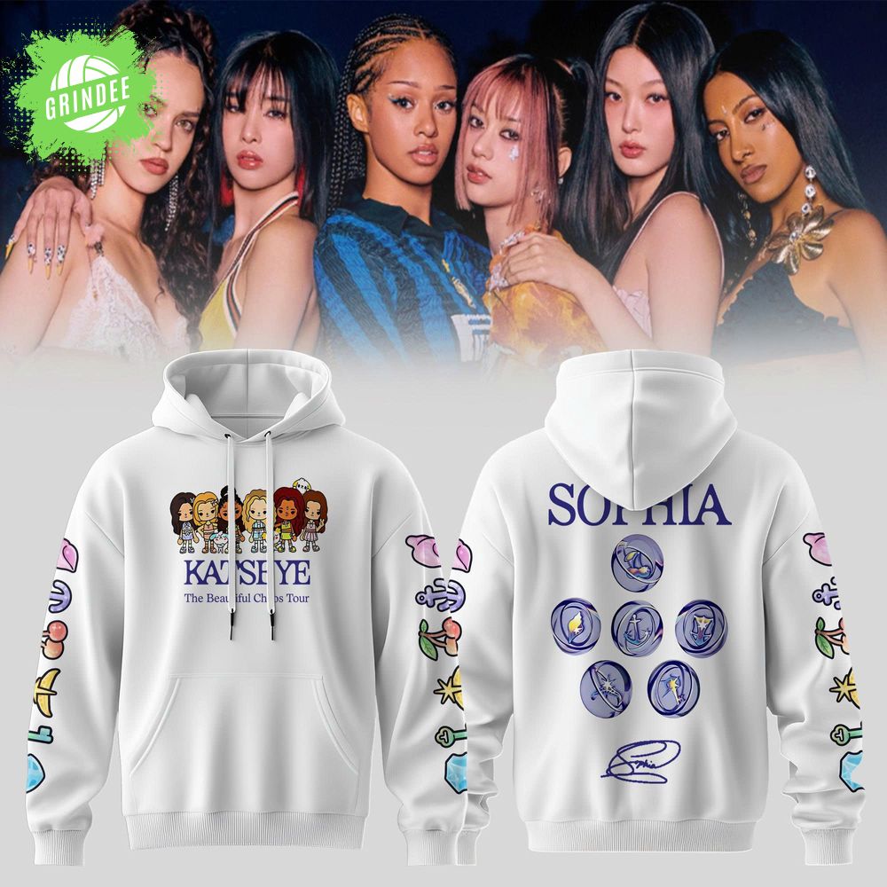 KATSEYE “Beautiful Chaos” Tour White Hoodie KATSEYE “Beautiful Chaos” Tour White Hoodie