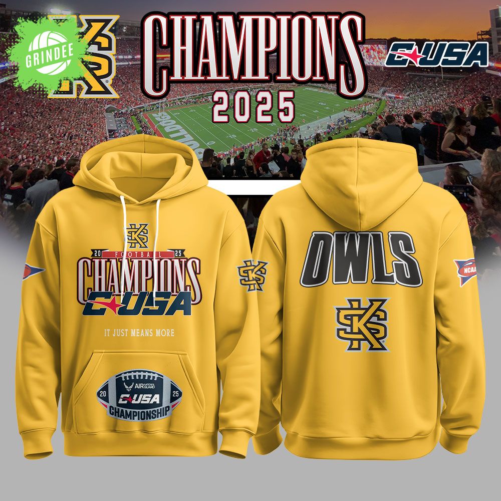 KS Football 2025 CUSA Champs Hoodie KS Football 2025 CUSA Champs Hoodie
