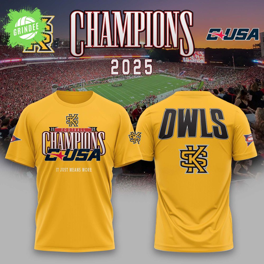 KS Football 2025 CUSA Champs Tshirt KS Football 2025 CUSA Champs Tshirt