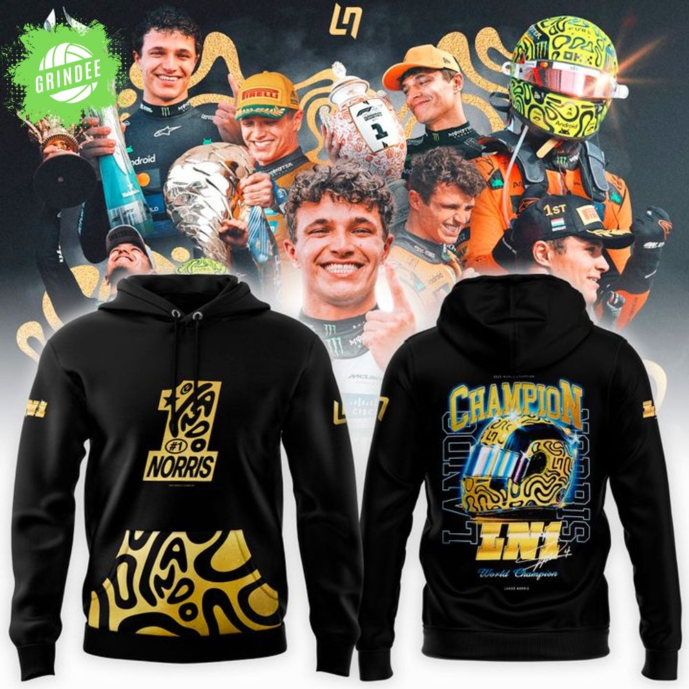 Lando Norris World Drivers' Champion Hoodie Lando Norris World Drivers' Champion Hoodie