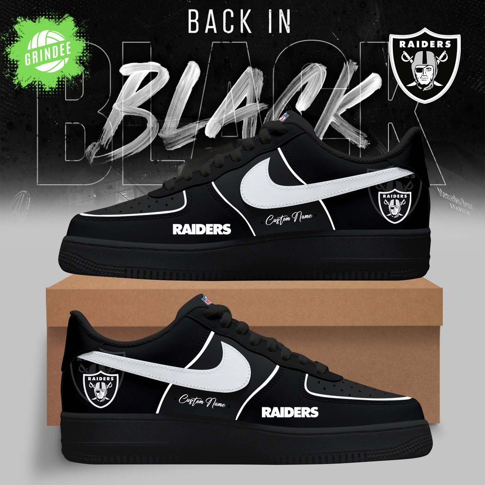 Las Vegas Raiders – 2025 Back In Black Limited Edition AF1 Las Vegas Raiders – 2025 Back In Black Limited Edition AF1