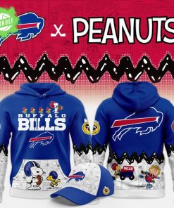 Limited Edition Buffalo Bills ” Peanuts Night ” Snoopy Hoodie 2025