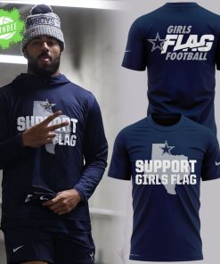 Limited Edition Dallas Cowboys Support Girls Flag tee 2025