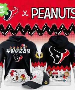 Limited Edition Houston Texans ” Peanuts Night ” Snoopy Hoodie 2025