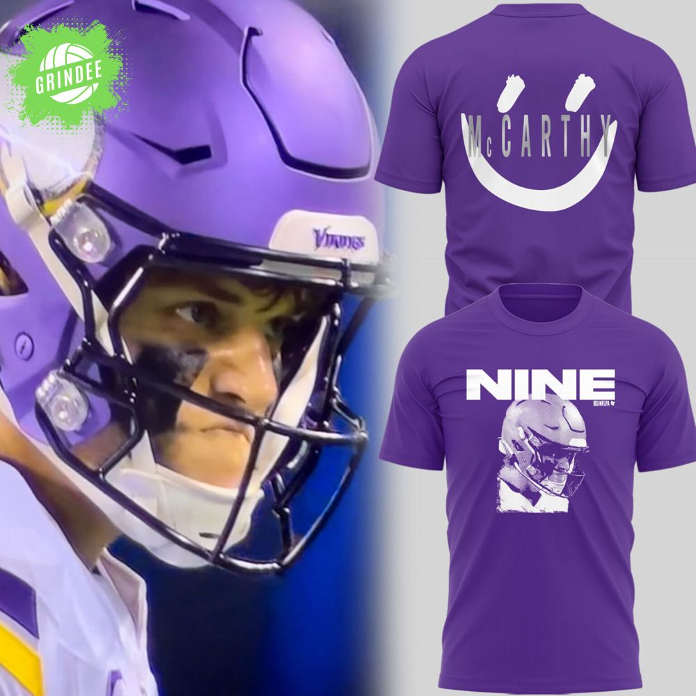 Limited Edition J.J. McCarthy: Nine Purple TShirt Limited Edition J.J. McCarthy: Nine Purple TShirt