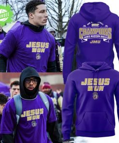 Limited Edition JMU Football JESUS WON Hoodie