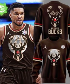 Limited Edition Milwaukee Bucks Christmas Night Sweat 2025