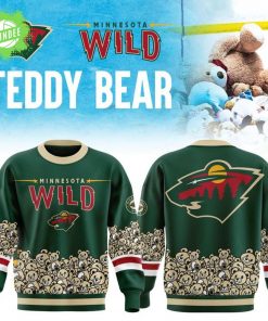Limited Edition Minnesota Wild ” Teddy Bear” 2025 SWEATSHIRT