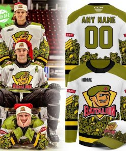 Limited Edition North Bay Battalion” Teddy Bear Toos ” jersey 2025