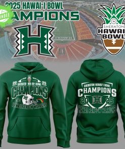 Limited Edition Sheraton Hawai’i Bowl Champions Green Hoodie