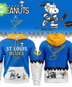 Limited Edition St. Louis Blues ” Peanuts Night ” Snoopy Hoodie