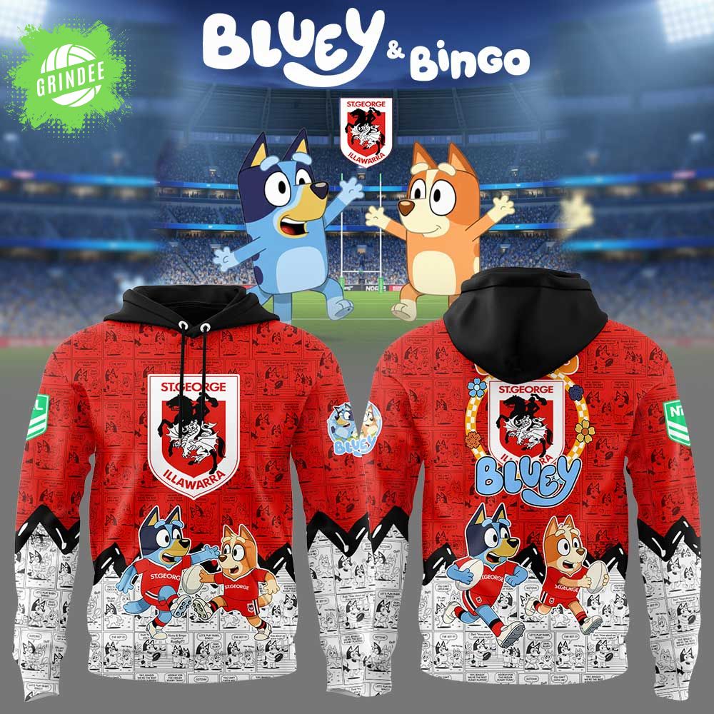 Limited Edition St.Dragons Bluey and Bingo Comic Hoodie Limited Edition St.Dragons Bluey and Bingo Comic Hoodie