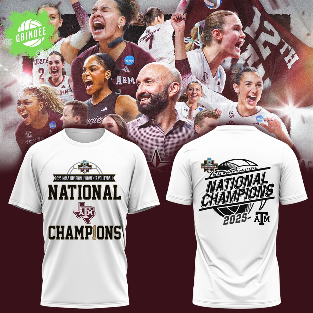 Limited Edition Texas A&M Champions🏆Volleyball Championship 2025 T-Shirts Limited Edition Texas A&M Champions🏆Volleyball Championship 2025 T-Shirts