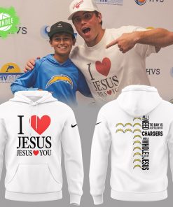 Limited Editon I Love Jesus White Hoodie