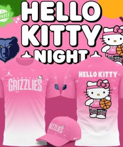 Limited edition T-Shirt Memphis Grizzlies x Hello Kitty for fans!