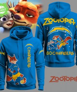 Los Angeles Chargers Football Zootopia Hoodie 2025 Limited Edition-3D Unisex Hoodie