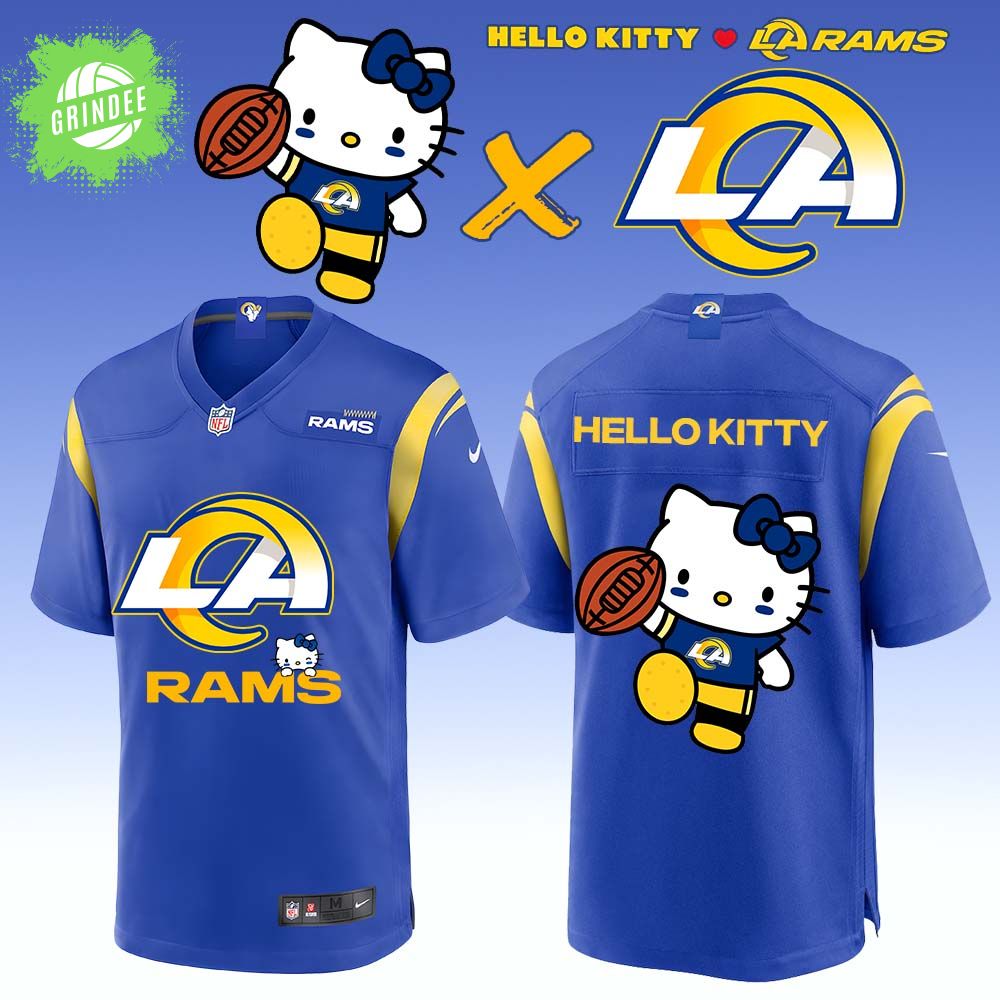 Los Angeles Rams x Hello Kitty Limited Blue Jersey Los Angeles Rams x Hello Kitty Limited Blue Jersey