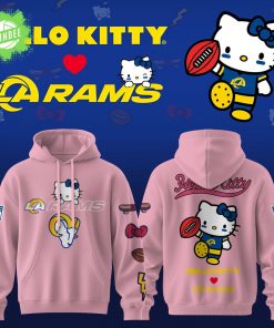 Los Angeles Rams x Hello Kitty Limited Pink Hoodie