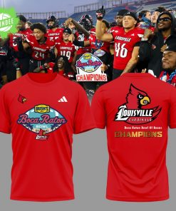 Louisville Football – WE ARE CHAMPIONS 2025 Red Tshirt