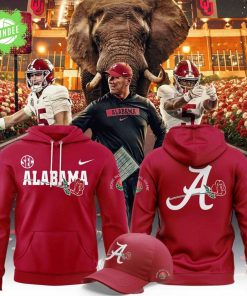 Men’s Red Alabama Crimson Tide 2026 Rose Bowl Game Hoodie – Red