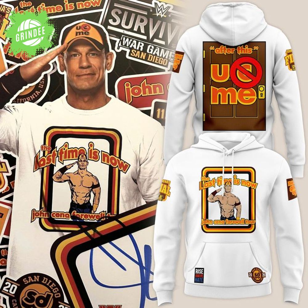 Men's White John Cena Farewell Tour 2025 San Diego hoodie Men's White John Cena Farewell Tour 2025 San Diego hoodie