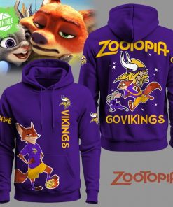 Minnesota Vikings Football Zootopia Hoodie 2025 Limited Edition-3D Unisex Hoodie