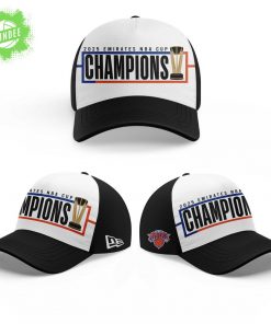 NY Knicks Emirates NBA Cup 2025 Champions Black Shirt