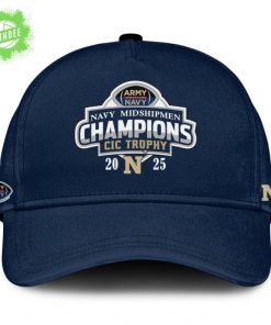 Navy Midshipmen – Back-to-Back CIC Trophy Champions 2025 Hoodie