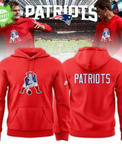 New England Patriots Classic Logo Hoodie – Red