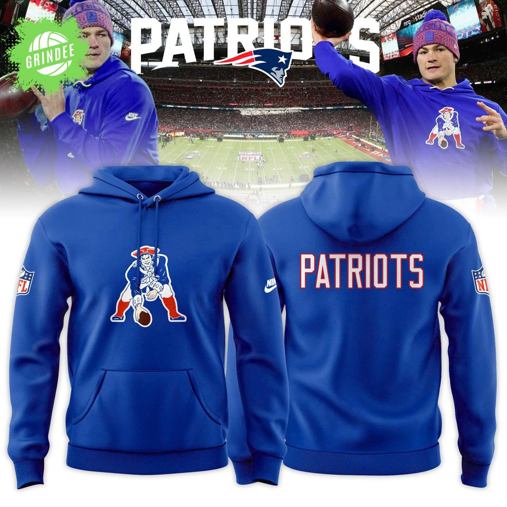 New England Patriots Classic Logo Hoodie – Royal New England Patriots Classic Logo Hoodie – Royal