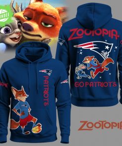 New England Patriots Football Zootopia Hoodie 2025 Limited Edition-3D Unisex Hoodie