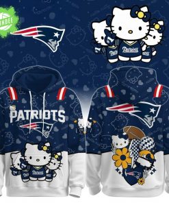 New England Patriots Hello Kitty Sanrio Universe 2026 Holiday-3D Unisex Hoodie