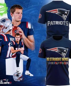 New England Patriots TEN wins in a row for the Pats T-shirt