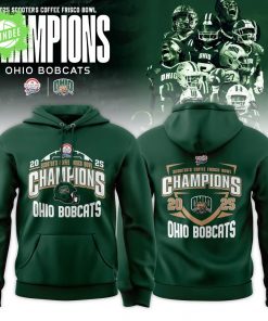 Ohio Bobcats 2025 Scooter’s Coffee Frisco Bowl Champions Hoodie