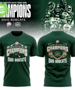 Ohio Bobcats 2025 Scooter’s Coffee Frisco Bowl Champions T-shirt