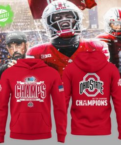 Ohio State Buckeyes Red Hoodie- We Are Champions 2025
