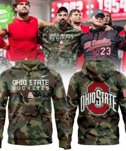 Ohio State Football Military Appreciation Camo Hoodie 2025