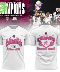 Old Dominion Monarchs 2025 Cure Bowl Champions T-shirt