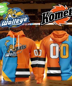 Personalized Toledo Walleye x Fort Wayne Komets Hoodie Hockey Team Apparel-3D Unisex Hoodie