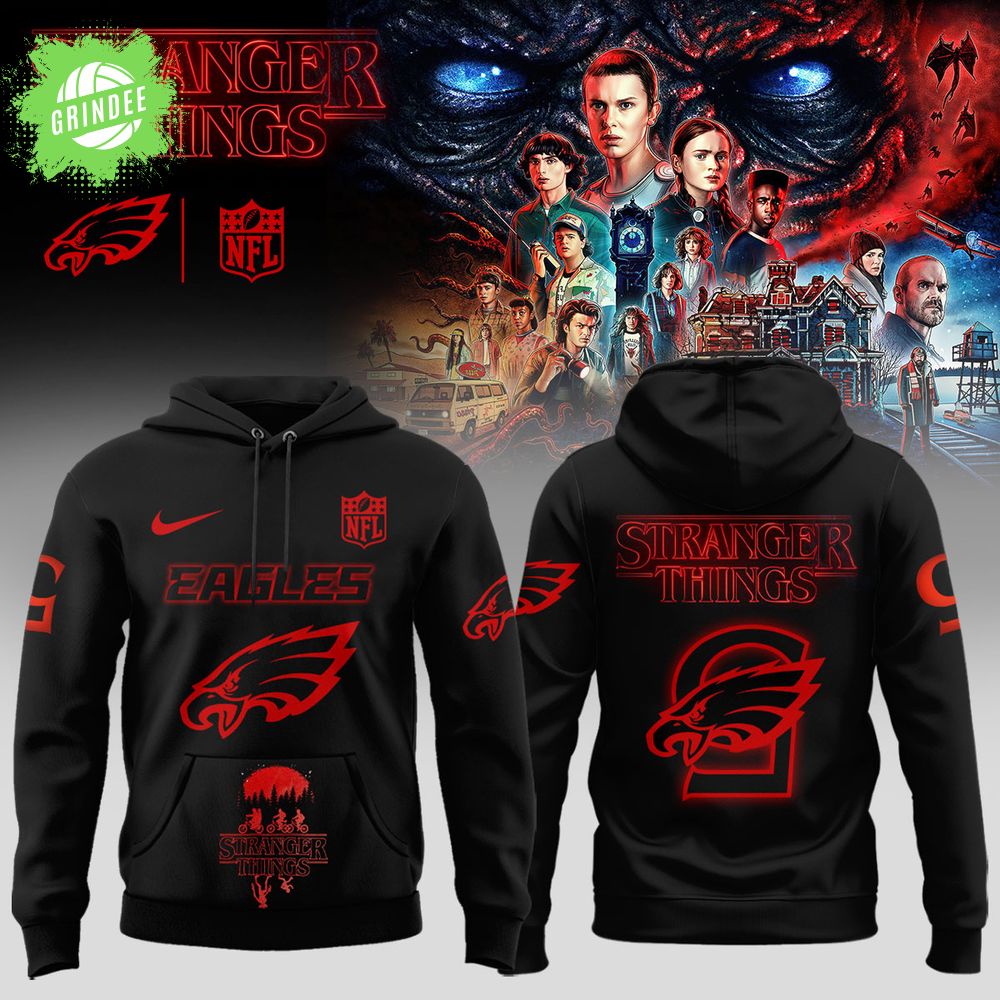 Philadelphia Eagles x Stranger Things Hoodie – Hoodie Philadelphia Eagles x Stranger Things Hoodie – Hoodie