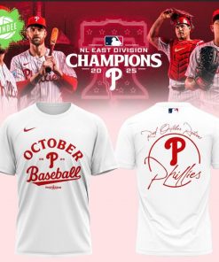 Philadelphia Phillies NL East Champions 2025 – Red October Returns Tee